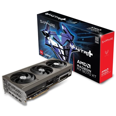 Sapphire NITRO+ AMD RX 9070 XT OC 16GB GDDR6 256bit PCIe videókártya Sapphire NITRO+ AMD RX 9070 XT OC 16GB GDDR6 256bit PCIe videókártya