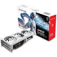 Sapphire PURE AMD RX 9070 XT OC 16GB GDDR6 256bit PCIe videókártya Sapphire PURE AMD RX 9070 XT OC 16GB GDDR6 256bit PCIe videókártya