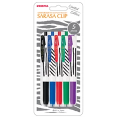 Zebra Sarasa Clip 0,7 Zebra Stripes 5pcs zselés toll