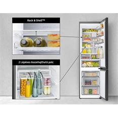 Samsung RB34A7B5DS9/EF inox alulfagyasztós hűtőszekrény Samsung RB34A7B5DS9/EF inox alulfagyasztós hűtőszekrény