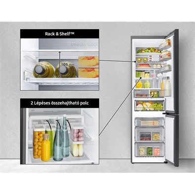 Samsung RB34A7B5DS9/EF inox alulfagyasztós hűtőszekrény Samsung RB34A7B5DS9/EF inox alulfagyasztós hűtőszekrény