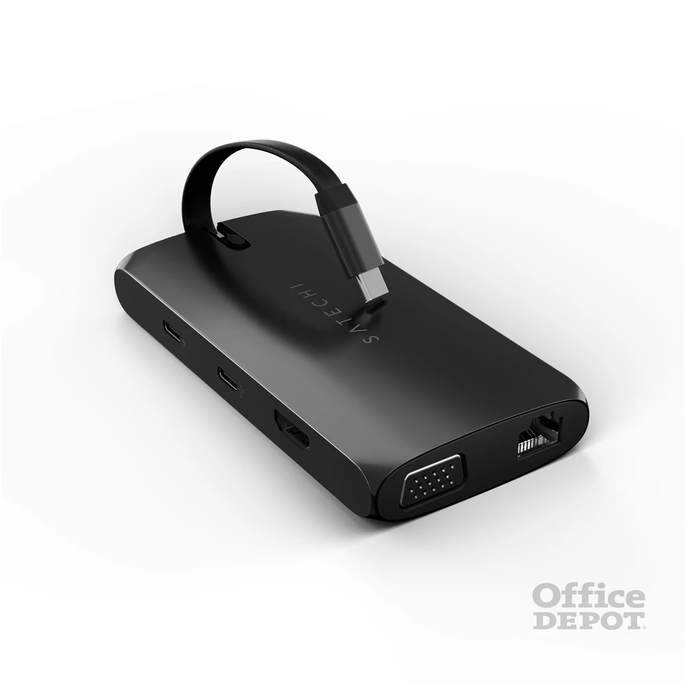 Satechi ST-UCMBAK Type-C fekete OTG HUB