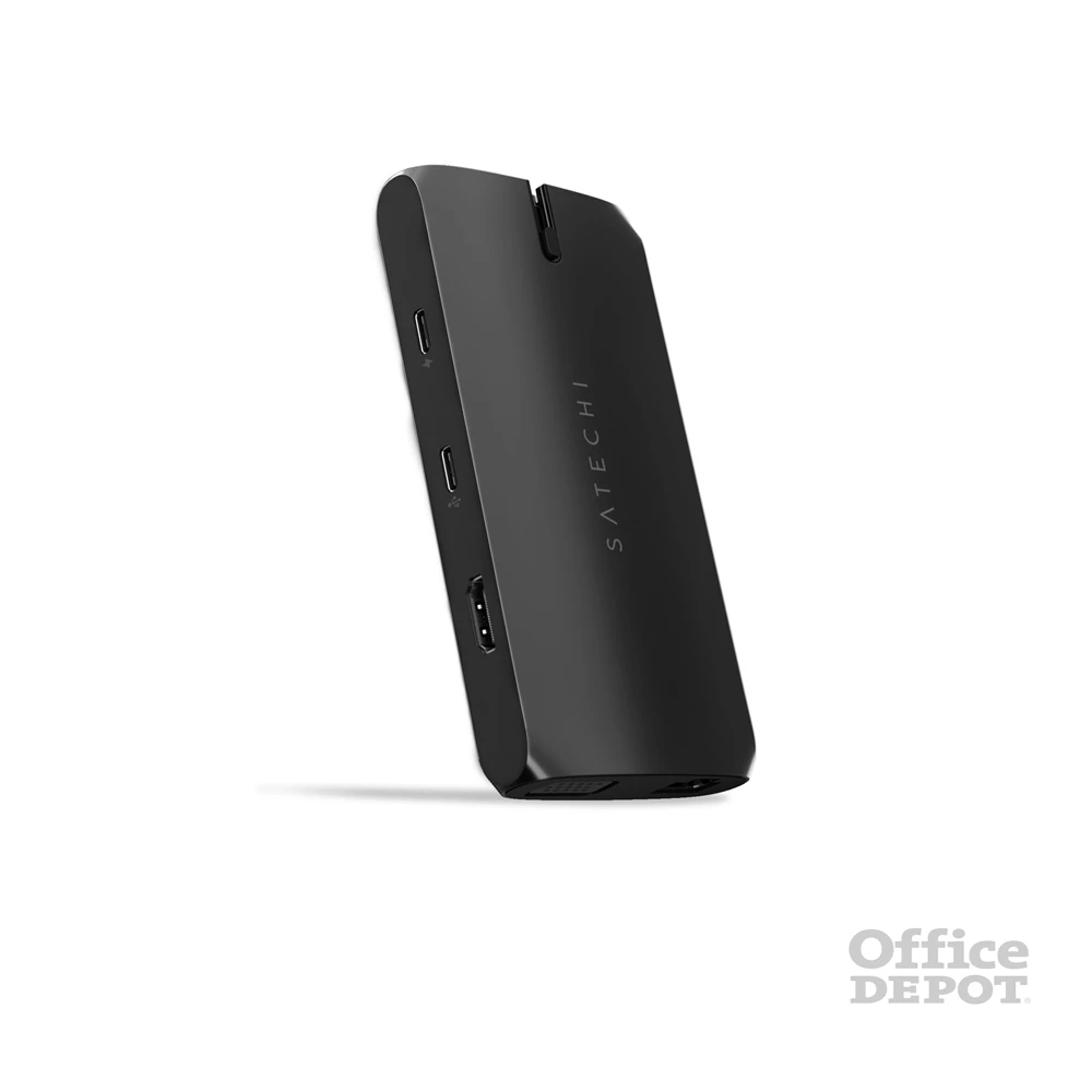 Satechi ST-UCMBAK Type-C fekete OTG HUB
