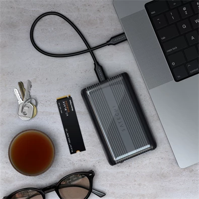 Satechi ST-EU4NPM USB 4 szürke NVMe SSD ház Satechi ST-EU4NPM USB 4 szürke NVMe SSD ház