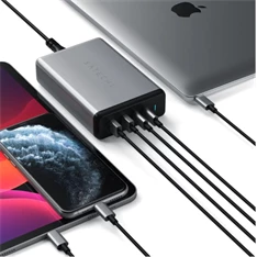Satechi ST-TC108WM 108W 2xUSB/2xType-C asztroszürke töltő Satechi ST-TC108WM 108W 2xUSB/2xType-C asztroszürke töltő