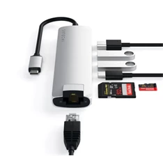 Satechi ST-UCSMA3S Aluminium Slim Type-C 4K HDMI ezüst HUB Satechi ST-UCSMA3S Aluminium Slim Type-C 4K HDMI ezüst HUB