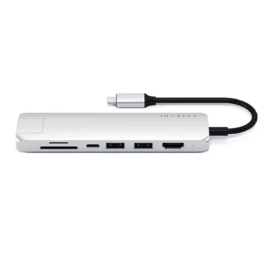 Satechi ST-UCSMA3S Aluminium Slim Type-C 4K HDMI ezüst HUB Satechi ST-UCSMA3S Aluminium Slim Type-C 4K HDMI ezüst HUB