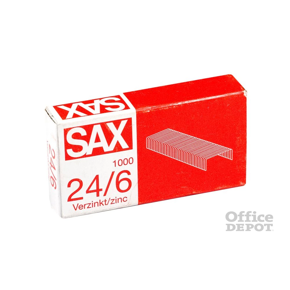 Sax 24/6 cink fűzőkapocs