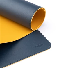 Sax műbőr kétoldalas kék-sárga íróasztal alátét