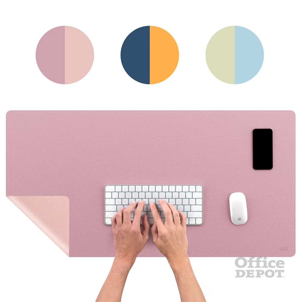 Sax műbőr kétoldalas rózsaszín íróasztal alátét