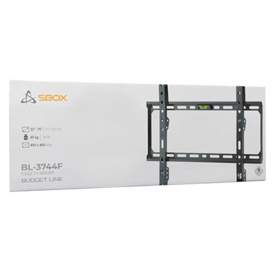 Sbox BL-3744F 75" VESA 400x400 fix fali konzol Sbox BL-3744F 75" VESA 400x400 fix fali konzol