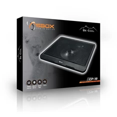 Sbox CP-19 fekete notebook hűtő Sbox CP-19 fekete notebook hűtő
