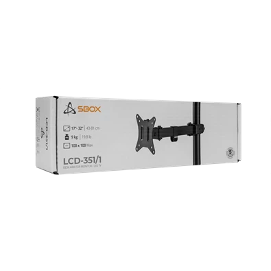 Sbox LCD-351/1-2 17"-32" dönthető, forgatható asztali monitor tartó konzol Sbox LCD-351/1-2 17"-32" dönthető, forgatható asztali monitor tartó konzol