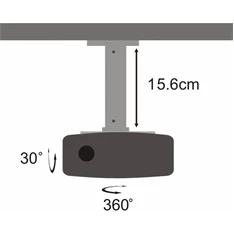Sbox PM-101 mennyezeti projektor tartó 15kg Sbox PM-101 mennyezeti projektor tartó 15kg