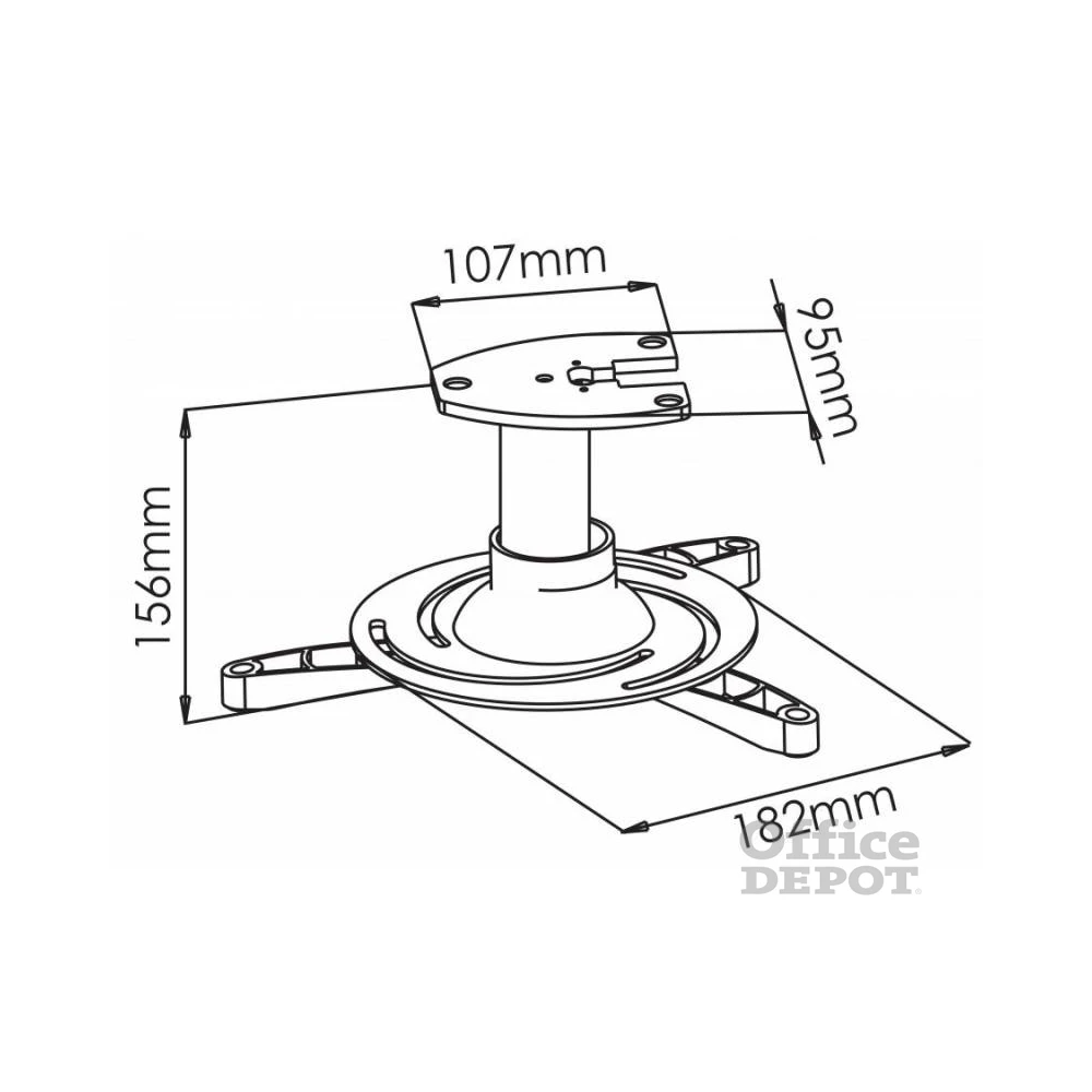 Sbox PM-101 mennyezeti projektor tartó 15kg