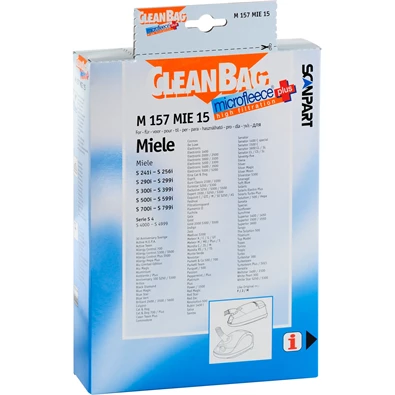 Scanpart 2682226157 M 157 MIE 15 - Miele S 300-500-700 porzsák Scanpart 2682226157 M 157 MIE 15 - Miele S 300-500-700 porzsák
