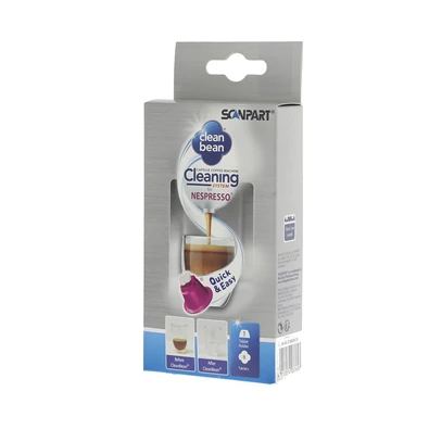 Scanpart 2790000170 Clean Bean 8db/csomag Nespresso kompatibilis tisztító tabletta Scanpart 2790000170 Clean Bean 8db/csomag Nespresso kompatibilis tisztító tabletta