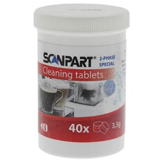 Scanpart 2790000220 kávéfözőhöz 2 fázis 3,5 g 15 mm 40db tisztítótabletta Scanpart 2790000220 kávéfözőhöz 2 fázis 3,5 g 15 mm 40db tisztítótabletta