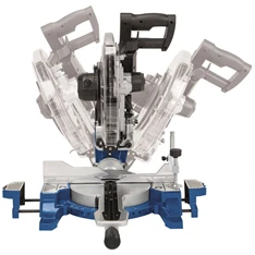 Scheppach HM 140 L - két oldalra dönthető gérvágó fűrész húzófunkcióval és lézerrel