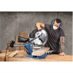 Scheppach HM 140 L - két oldalra dönthető gérvágó fűrész húzófunkcióval és lézerrel