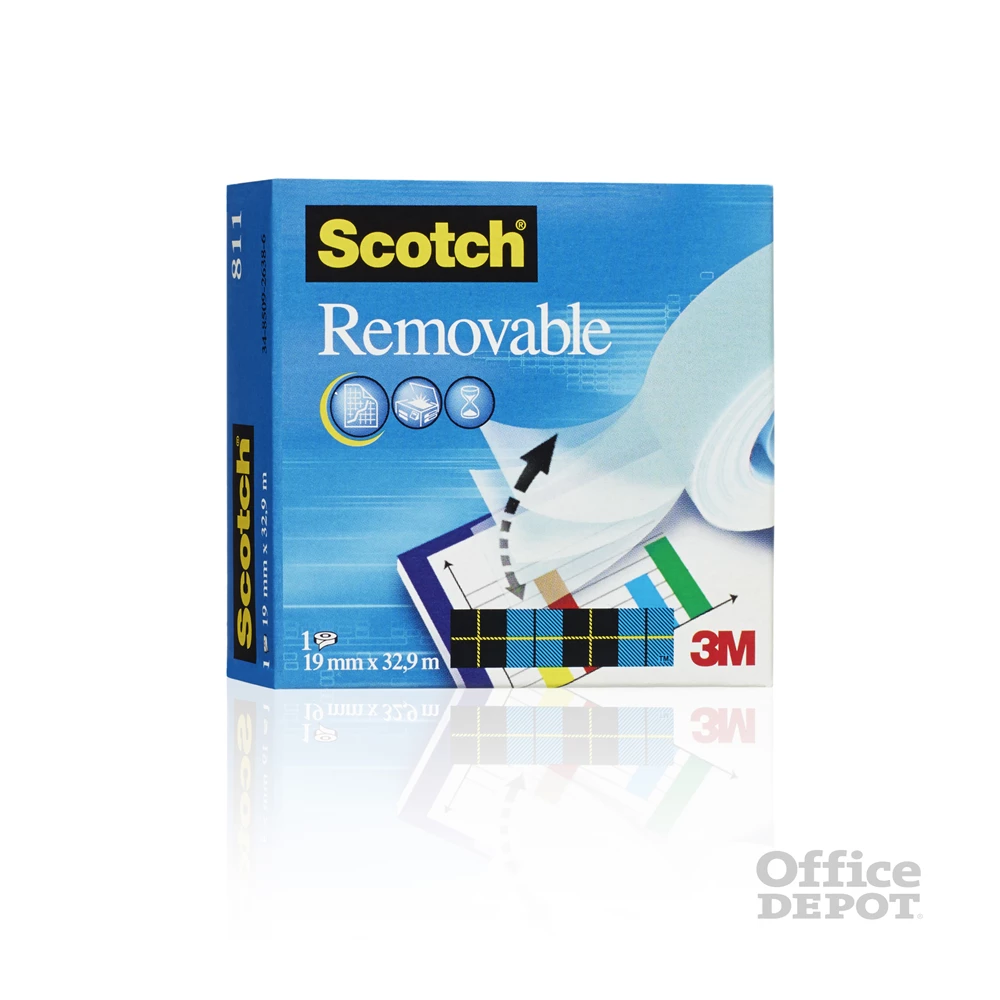 Scotch 811 19mmx33m visszaszedhető ragasztószalag