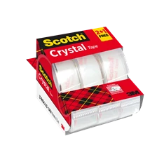 Scotch Crystal Clear 19mmx7,5m 2+1 ragasztószalag-adagoló