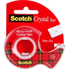 Scotch Crystal Clear 19mmx7,5m ragasztószalag-adagoló Scotch Crystal Clear 19mmx7,5m ragasztószalag-adagoló