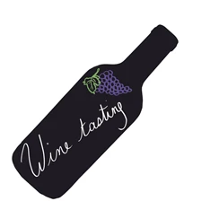 Securit Bottle 30x50cm fekete krétatábla + krétamarker