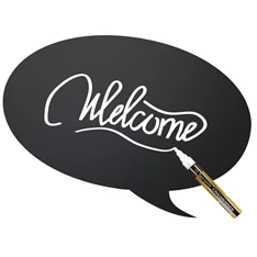 Securit Buborék 30x50cm fekete krétatábla + krétamarker