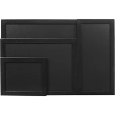 Securit 40x60cm lakkozott fekete krétatábla + krétamarker Securit 40x60cm lakkozott fekete krétatábla + krétamarker