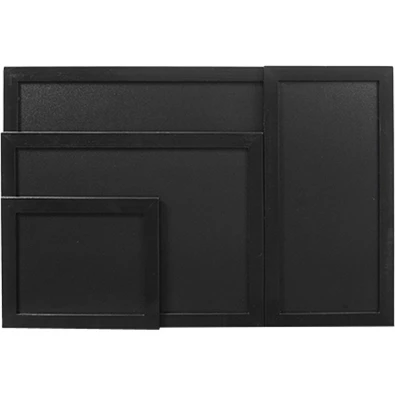 Securit 40x60cm lakkozott fekete krétatábla + krétamarker Securit 40x60cm lakkozott fekete krétatábla + krétamarker