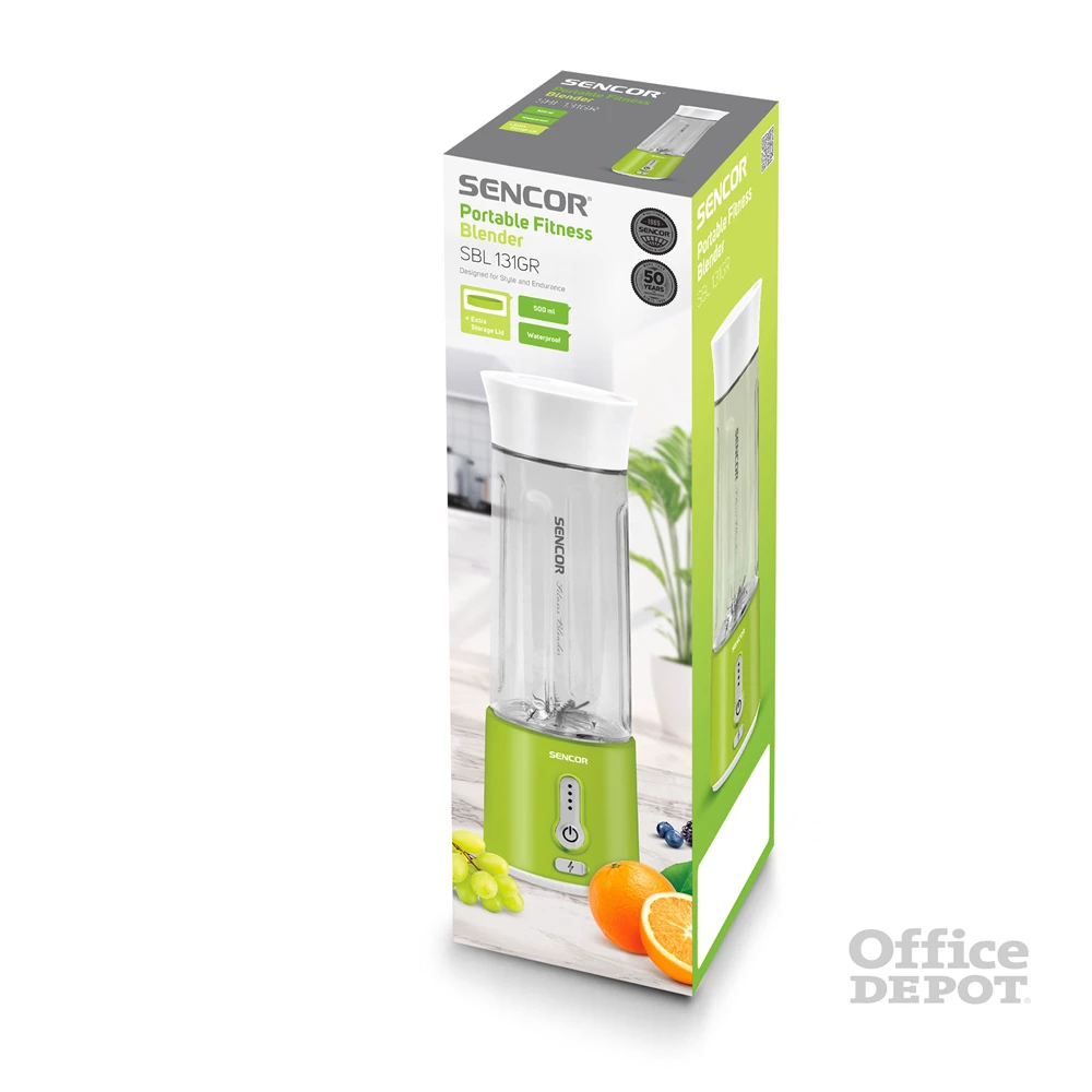 Sencor SBL 131GR 0,5L zöld smoothie készítő
