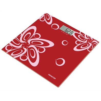 Sencor SBS2507RD piros személymérleg Sencor SBS2507RD piros személymérleg