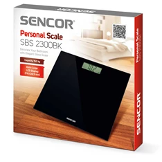 Sencor SBS 2300BK fekete személymérleg Sencor SBS 2300BK fekete személymérleg