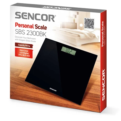 Sencor SBS 2300BK fekete személymérleg Sencor SBS 2300BK fekete személymérleg