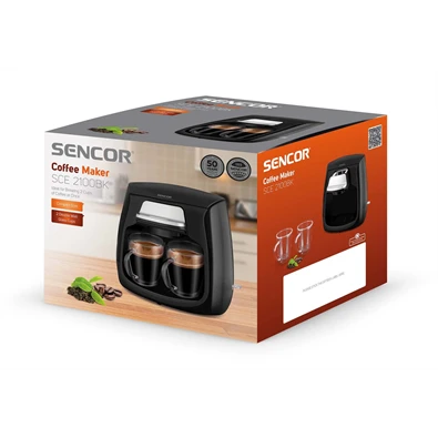 Sencor SCE 2100BK fekete 2 személyes filteres kávéfőző