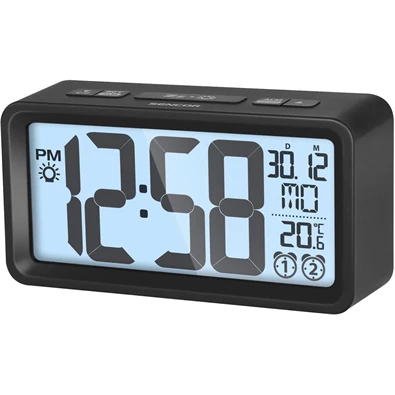 Sencor SDC 2800 B fekete digitális ébresztőóra hőmérővel Sencor SDC 2800 B fekete digitális ébresztőóra hőmérővel