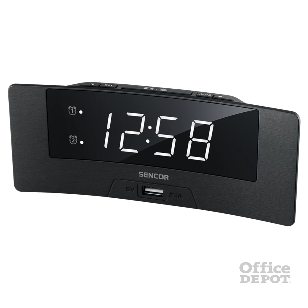 Sencor SDC 4912 WH fehér digitális ébresztőóra