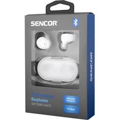 Sencor SEP 510BT True Wireless Bluetooth fehér fülhallgató Sencor SEP 510BT True Wireless Bluetooth fehér fülhallgató