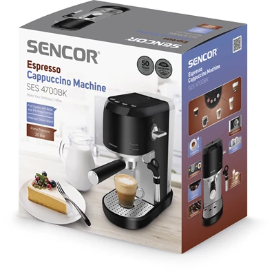 Sencor SES 4700BK fekete espresso kávéfőző Sencor SES 4700BK fekete espresso kávéfőző