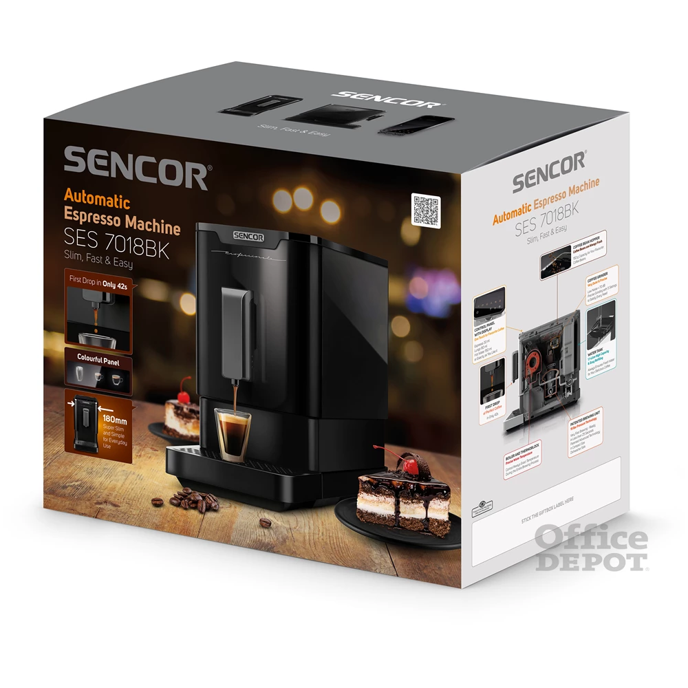 Sencor SES 7018BK fekete automata kávéfőző