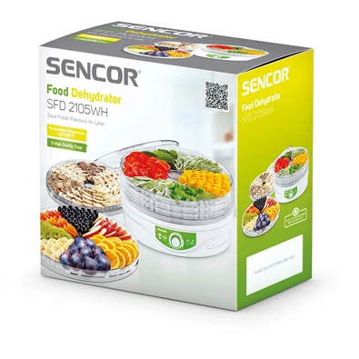 Sencor SFD 2105WH fehér-zöld gyümölcsaszaló Sencor SFD 2105WH fehér-zöld gyümölcsaszaló