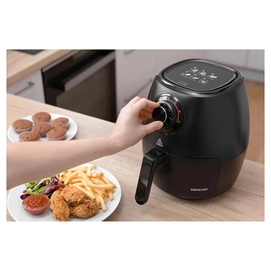 Sencor SFR 3130BK fekete 3,5 L forrólevegős sütő Sencor SFR 3130BK fekete 3,5 L forrólevegős sütő
