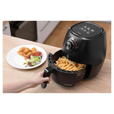 Sencor SFR 3130BK fekete 3,5 L forrólevegős sütő Sencor SFR 3130BK fekete 3,5 L forrólevegős sütő