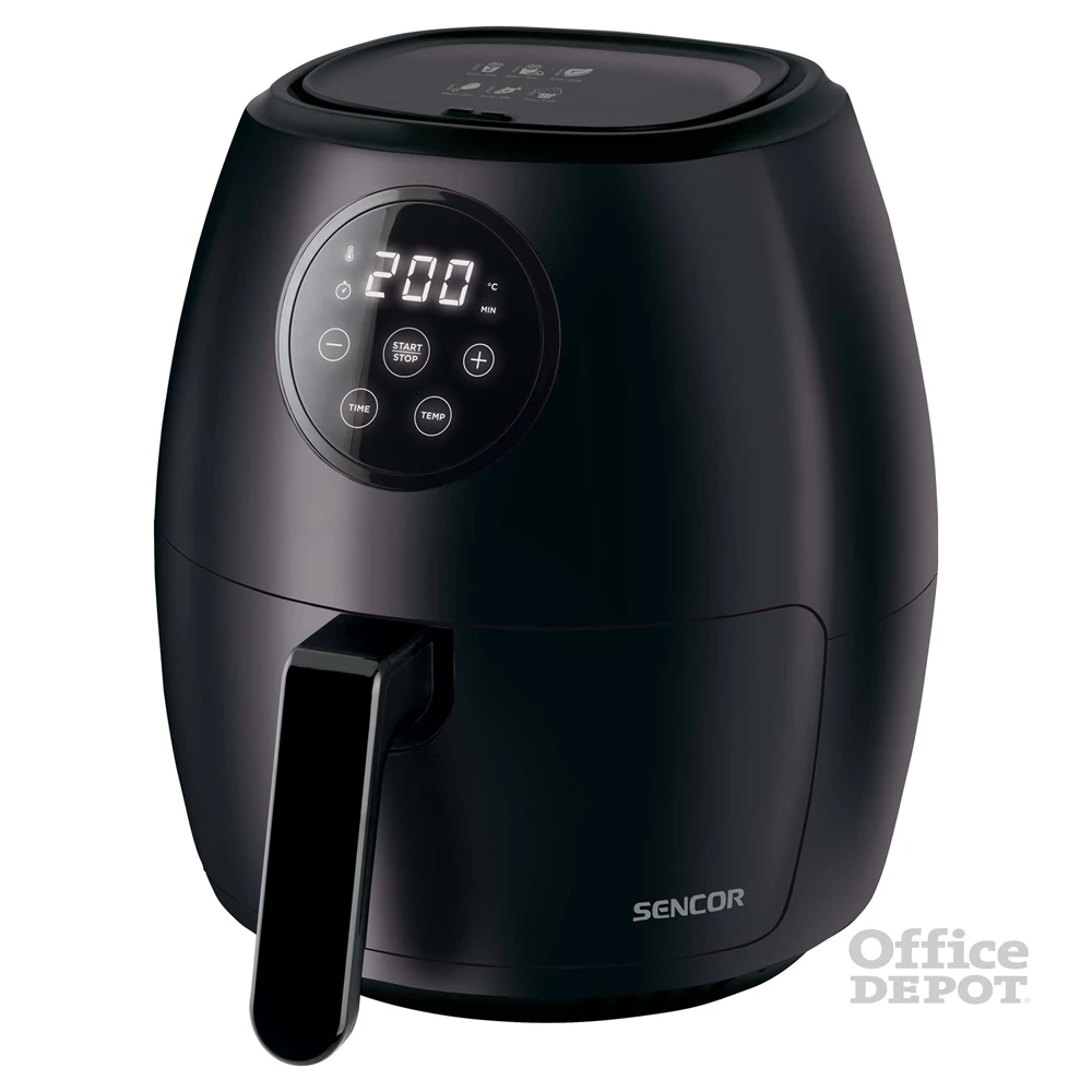Sencor SFR 5030BK fekete 3,5 L forrólevegős sütő