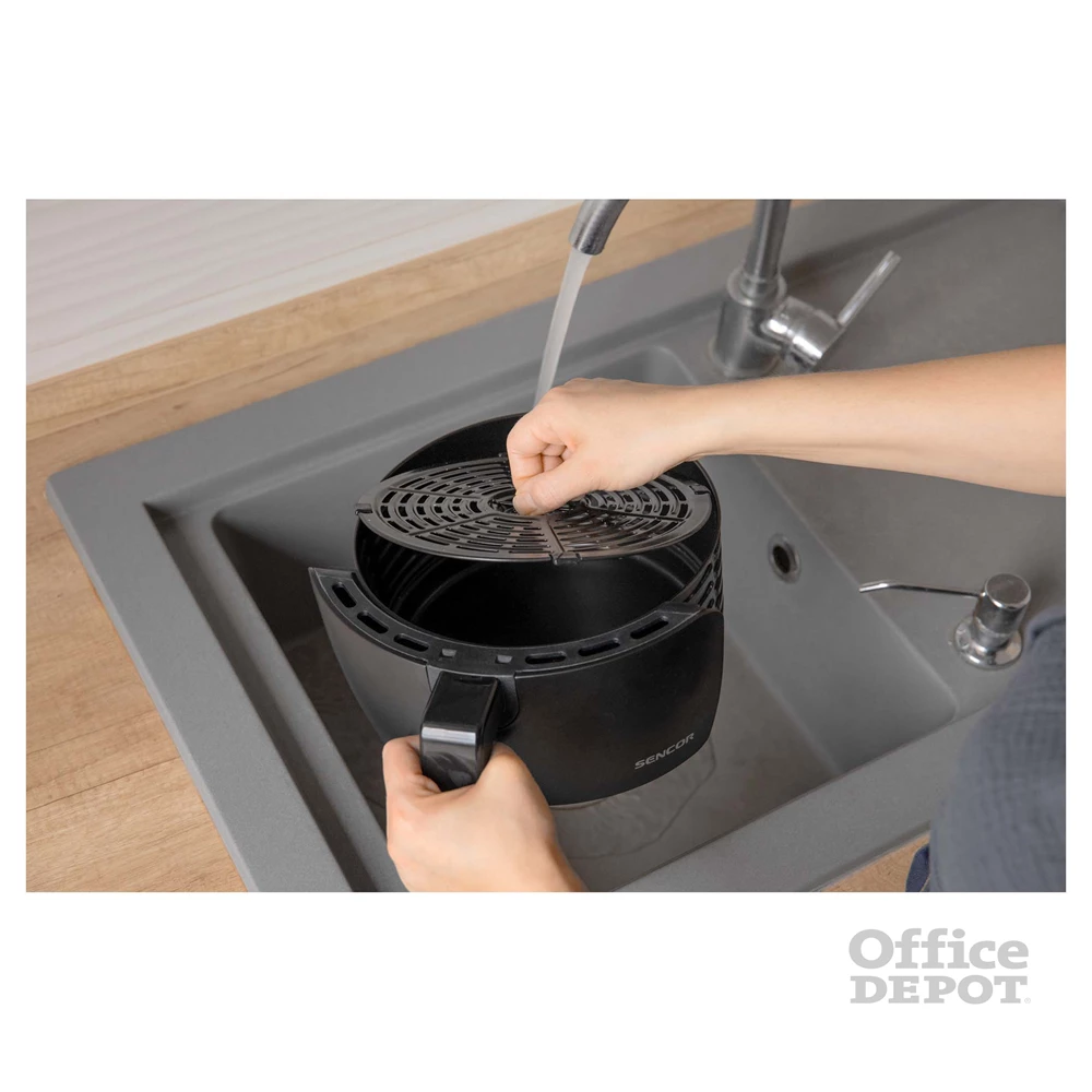 Sencor SFR 5030BK fekete 3,5 L forrólevegős sütő