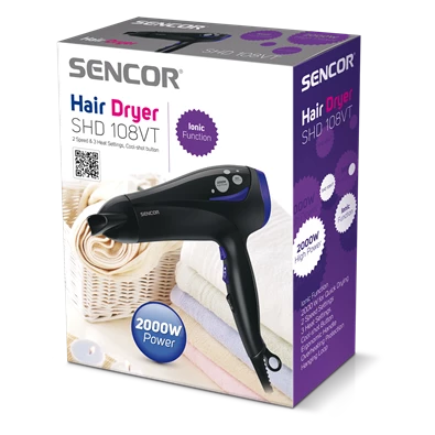 Sencor SHD 108VT diffúzoros hajszárító Sencor SHD 108VT diffúzoros hajszárító