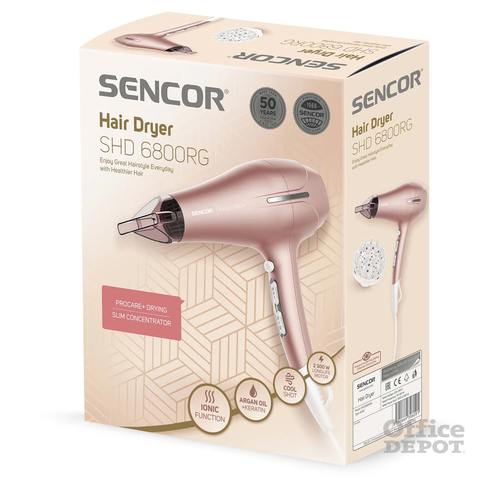 Sencor SHD 6800RG rózsaszín hajszárító
