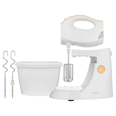 Sencor SHM 5330-EUE3 fehér-barack tálas kézi mixer Sencor SHM 5330-EUE3 fehér-barack tálas kézi mixer