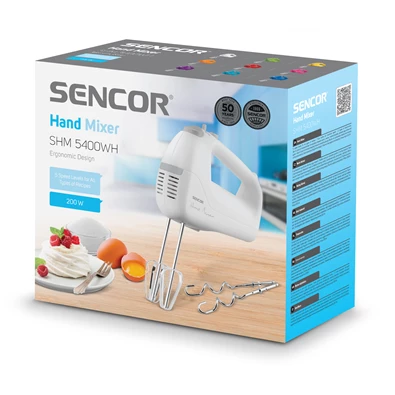Sencor SHM 5400WH fehér kézi mixer Sencor SHM 5400WH fehér kézi mixer